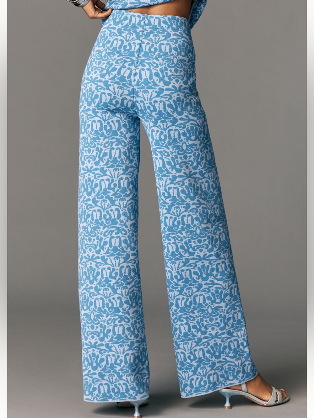 Anthropologie Maeve Jacquard Sweater Pull On Pants NWT - Picture 2 of 9